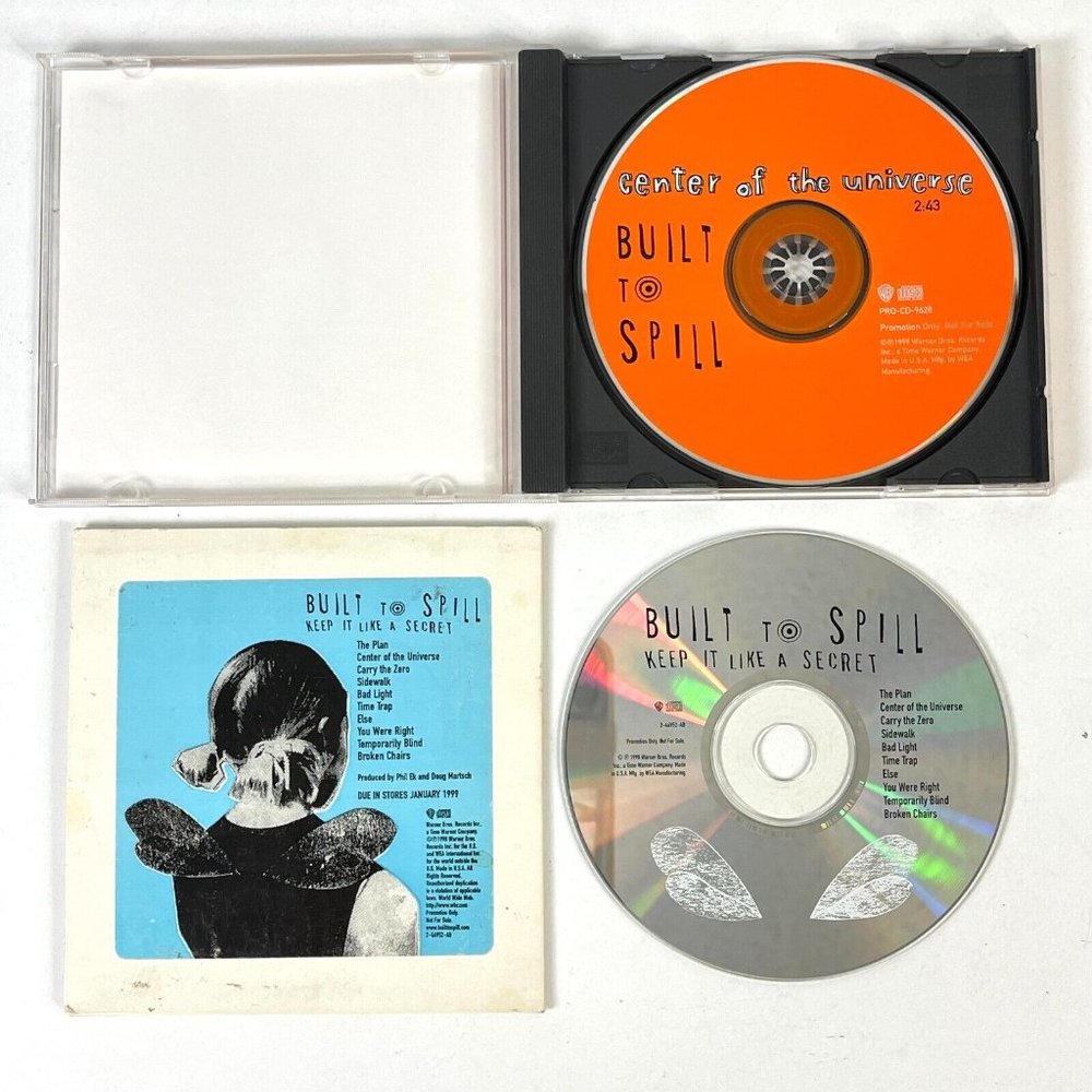 Built To Spill 2 Promo CD Lot Keep It Like A Secret + Center Universe Sngl 1998 - Picture 3 of 3